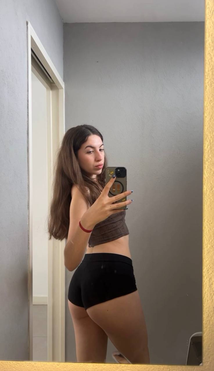 Amber in her underwear in Lomé